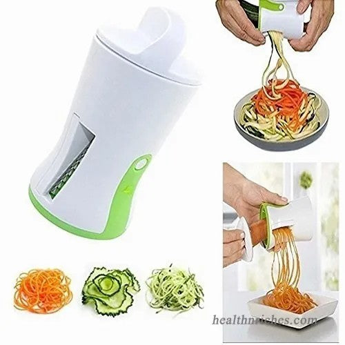 Máquina Cortar Vegetais Espaguete Vegano Abobrinha 3 Em 1 - Escolha Correta ™