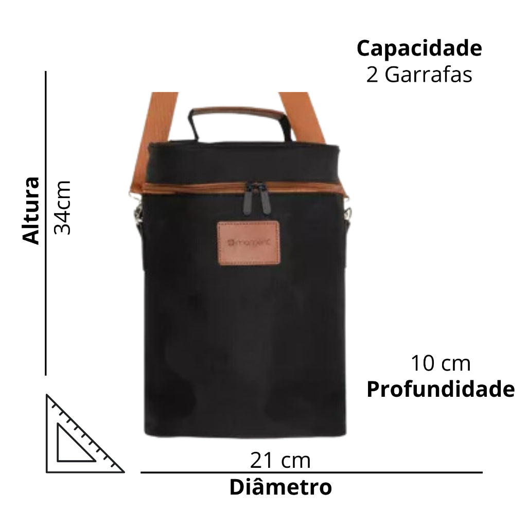 Bolsa Térmica e de Transporte para Vinhos